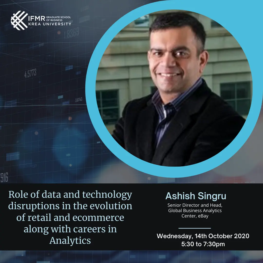 Role of data and technology disruptions in the evolution of retail and ecommerce along with careers in Analytics