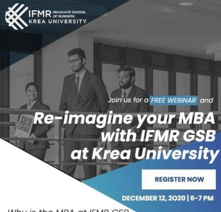 Re-imagine your MBA with IFMR GSB