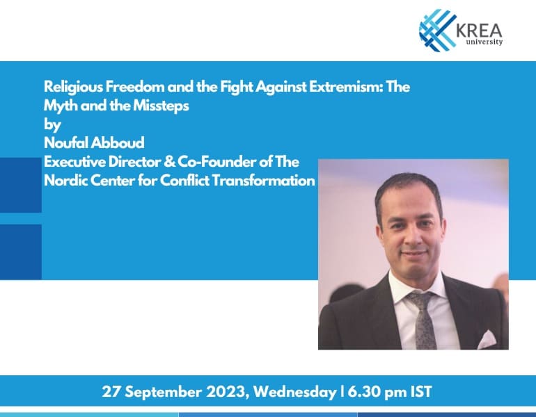 Talk on Religious Freedoms and The Fight Against Extremism: The Myths and the Missteps by Noufal Abboud