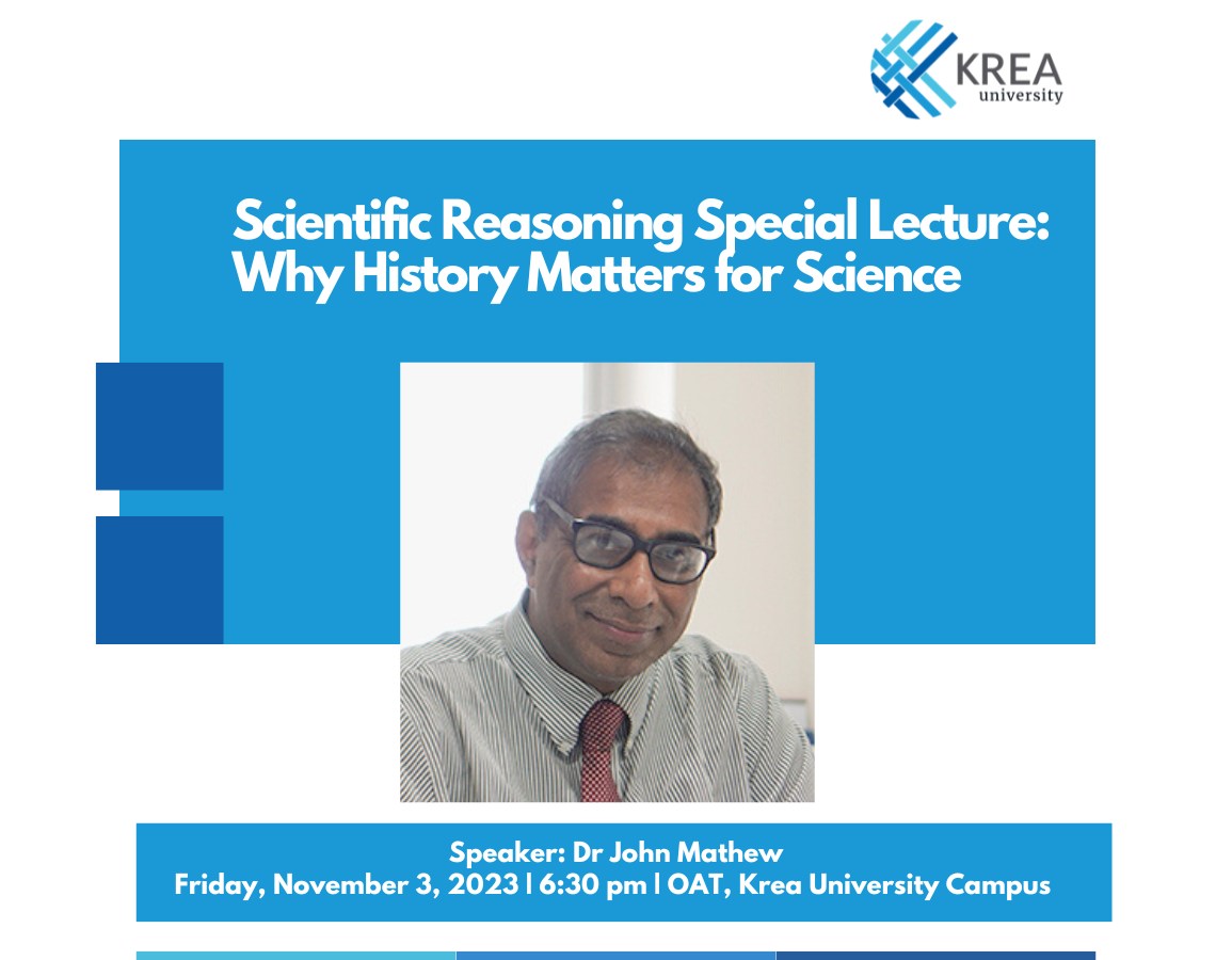 Talk on Why History Matters for Science: A lecture by Dr John Mathew, Associate Professor of History of Science, SIAS