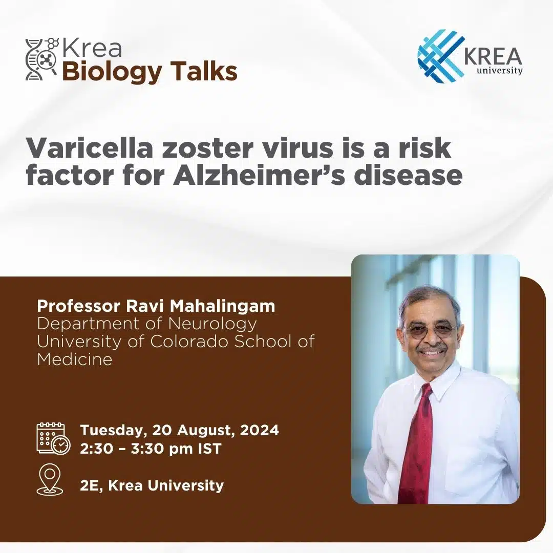 A Talk on Varicella zoster virus is a risk factor for Alzheimer’s disease by Professor Ravi Mahalingam