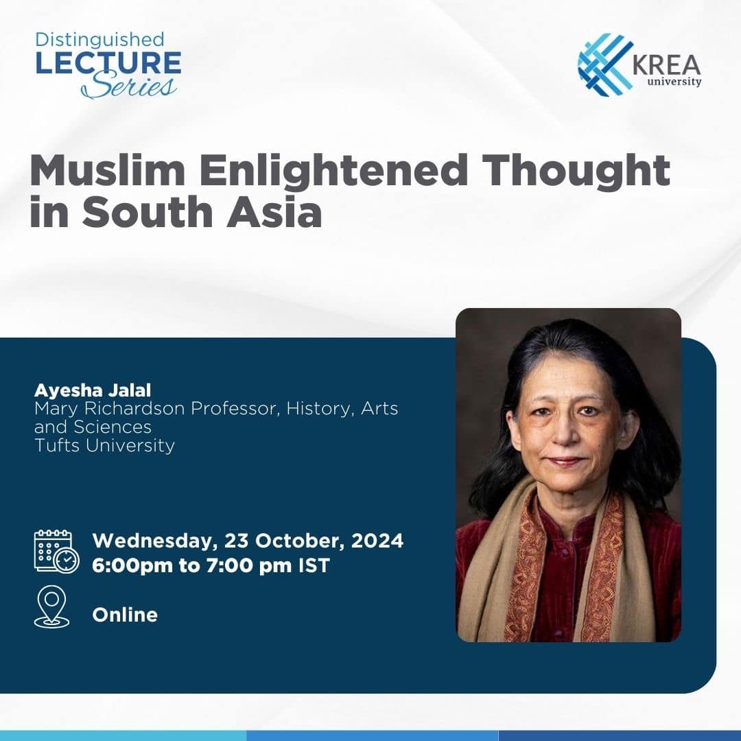 A talk on ‘Muslim Enlightened Thought in South Asia’ by Ayesha Jalal