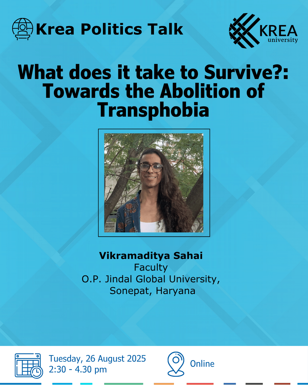 A talk on “What does it take to Survive?: Towards the Abolition of Transphobia” by Vikramaditya Sahai