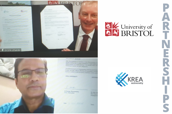 Krea University inks partnership with University of Bristol – one of the world’s top ranked institutions