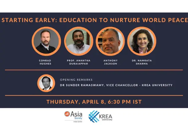 TODAY | Starting Early: Education to Nurture World Peace @ 6.30 PM IST