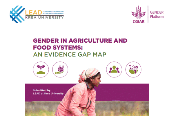 Gender in agriculture and food systems: An evidence gap map