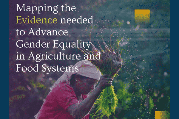 Mapping the evidence needed to advance gender equality in agriculture and food systems
