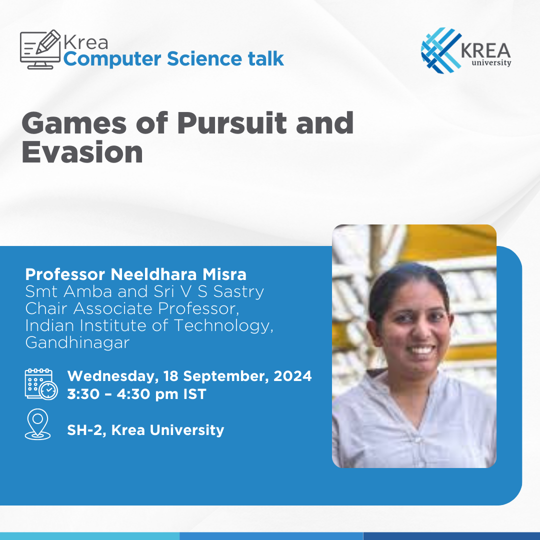 A Talk on ‘Games of Pursuit and Evasion’ by Professor Neeldhara Misra