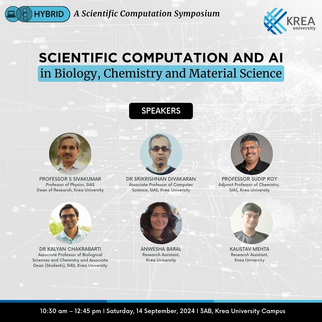 Symposium on “Scientific Computation and AI in Biology, Chemistry, and Material Science”