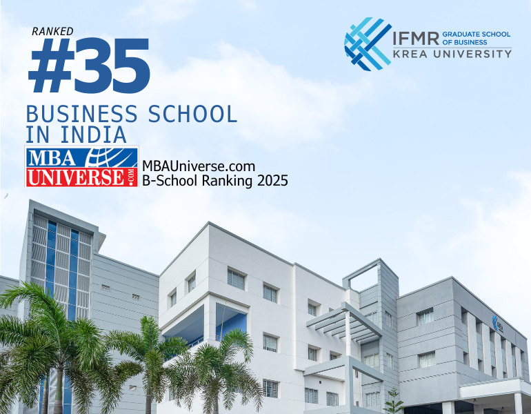 IFMR GSB ranked among the top 35 B-Schools in India by MBAUniverse.com 