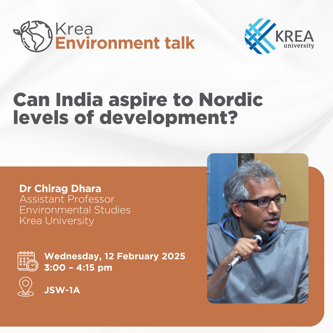 A Talk on “Can India aspire to Nordic levels of development?” by Dr Chirag Dhara