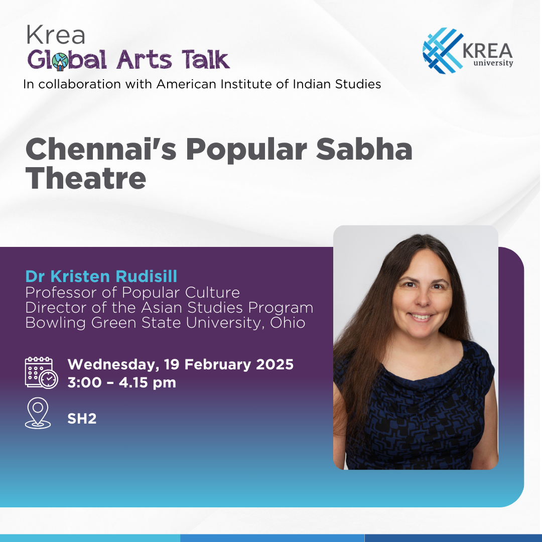 A talk on ‘Chennai’s Popular Sabha Theatre’ by Dr Kristen Rudisill